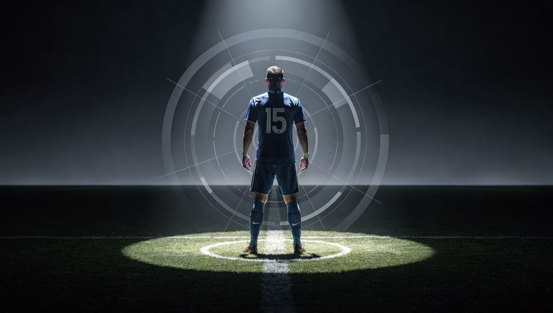 Soccer player identified for individual performance analysis